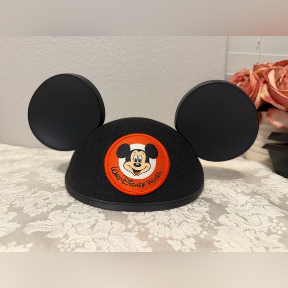 Disney Mickey Mouse Ears Hat Black Classic Retro Walt Disney World WDW - Picture 2 of 8